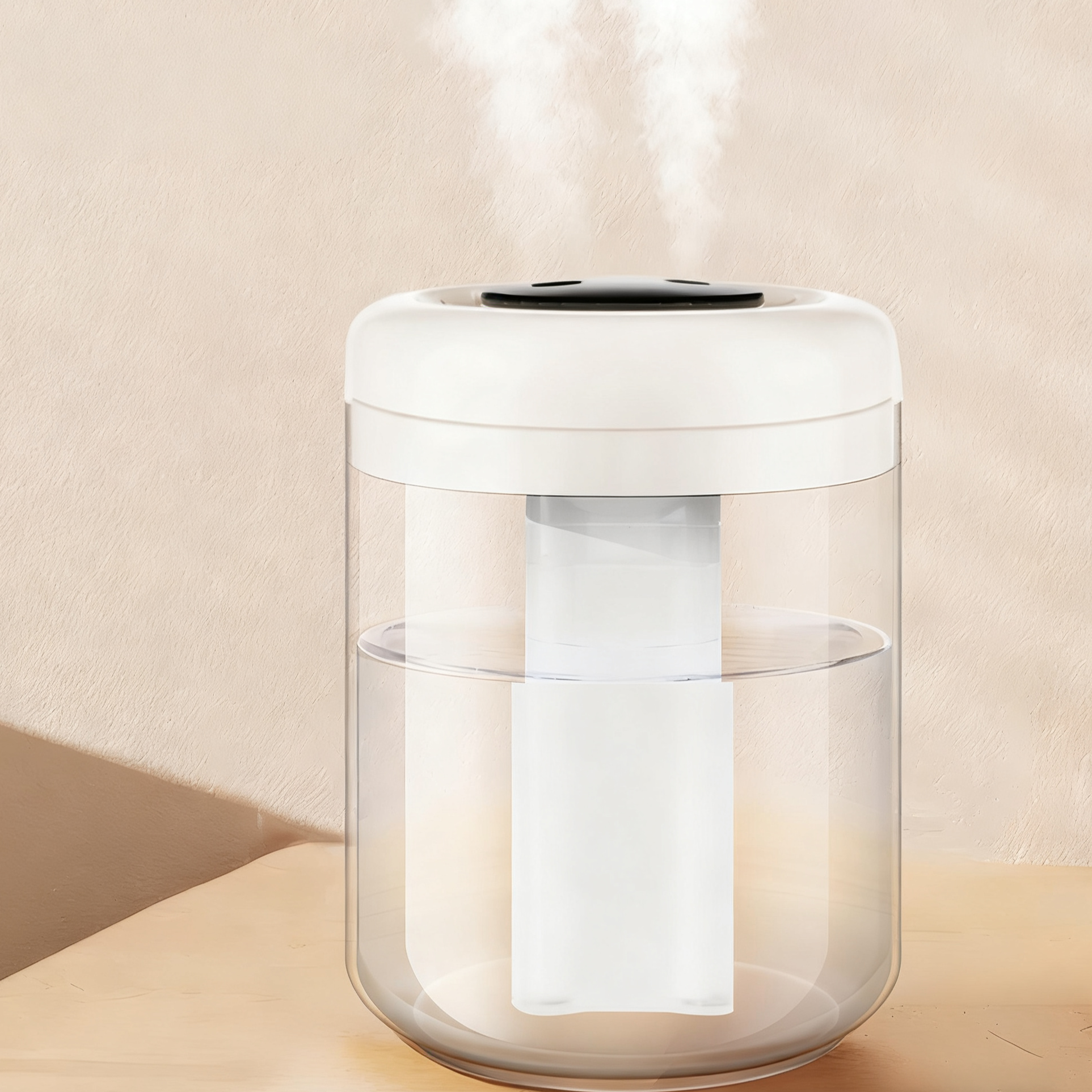 Top Fill Humidifiers 2.8L Tank for Large Room 3 Gears Nano Fine Mist Quiet Humidifier for Home Baby Nursery Plants Smart Digital Display Humidity Dete