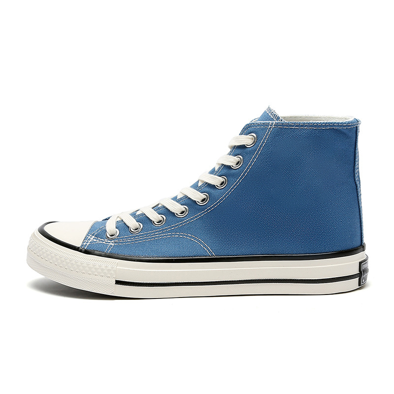 Designer shoesfabric shoes for men and women high cut and shiny oil retro Korean version versatile student fabric shoes, trendy shoes for men