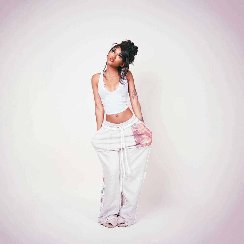 Women's Fashion Bottoms Street Style Letter Patch Casual Drawstring Pants Clothing Trousers