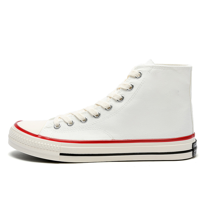 Designer shoesfabric shoes for men and women high cut and shiny oil retro Korean version versatile student fabric shoes, trendy shoes for men