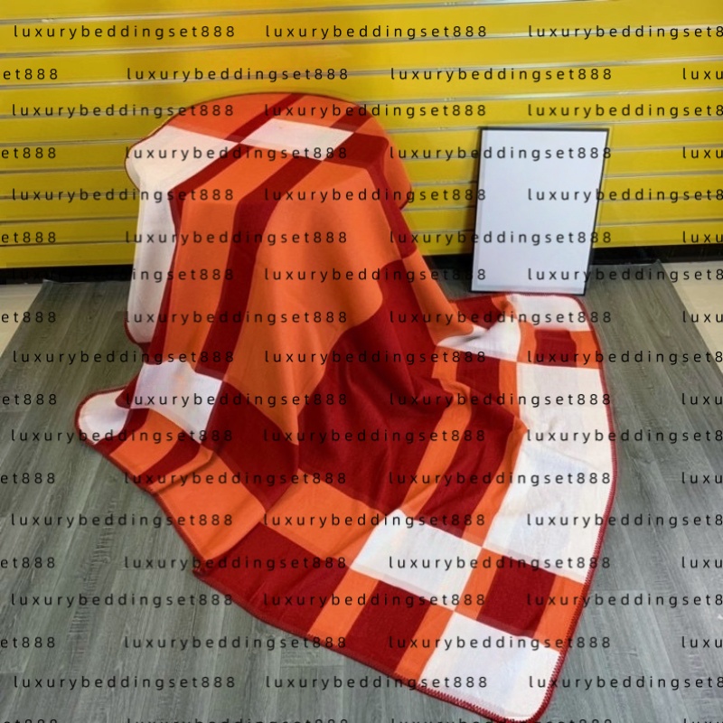H Home Cashmere Wool Blanket Sofa Single Letter Blankets Home Textiles Office Nap Air Conditioning Cover Blankets Designer blanket Airplane Blanket