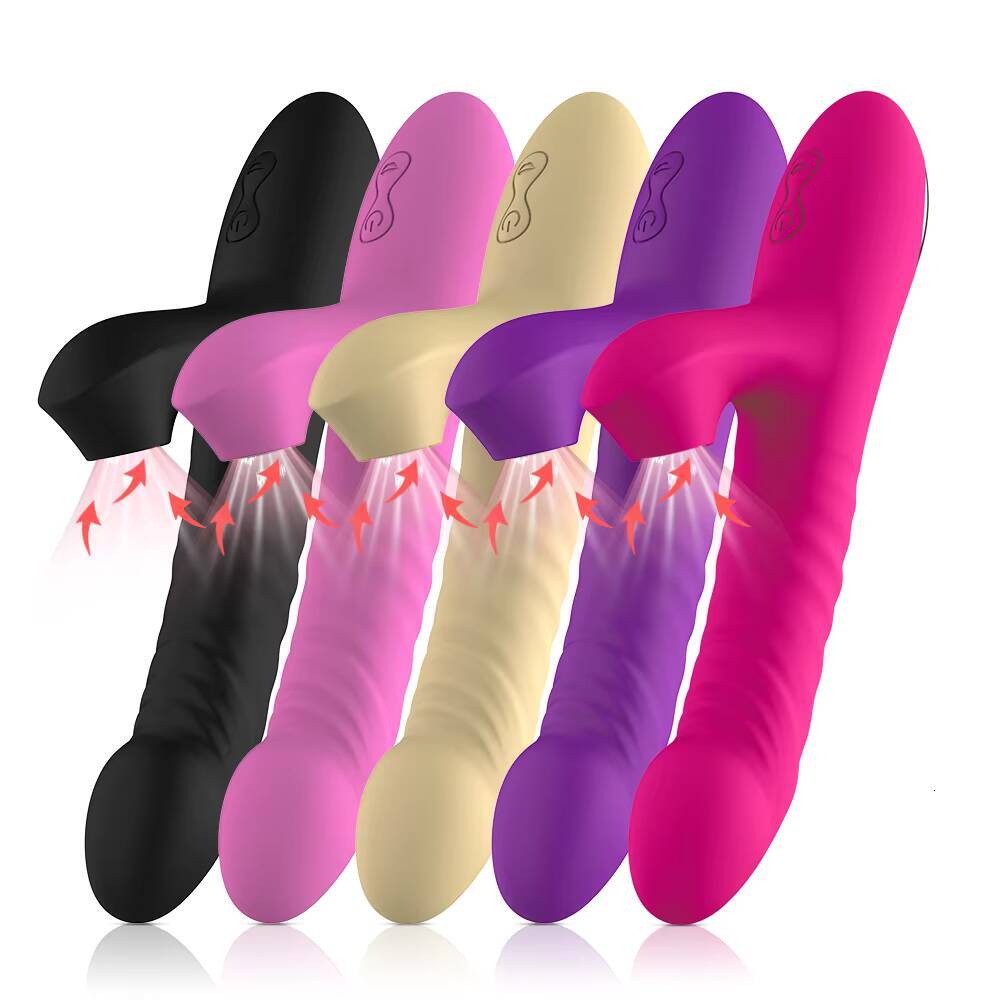 Hot Sale 2025 New 3 Thrusting 10 Suction Modes Retractable Vibrator Sex Toy for Womens GSpot
