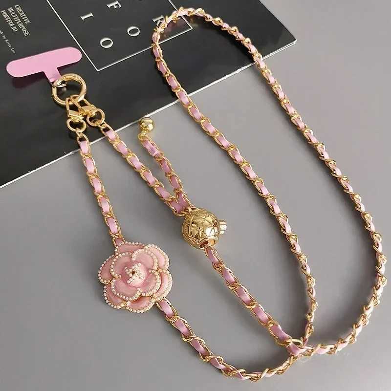 Fashion Phone Lanyard Mobile Phone Lanyard Crossbody Round Ball Telescopic Buckle lia Pickup Chain Neck Bag Metal Chain Mobile Y250929ml