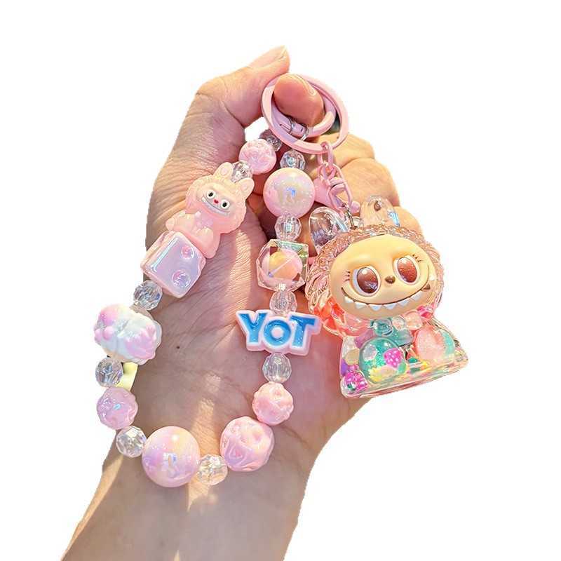 Crystal Oilfilled Drift Bottle Keychain Pendant Keychain for Men and Women Students Children Machine Gift H250928