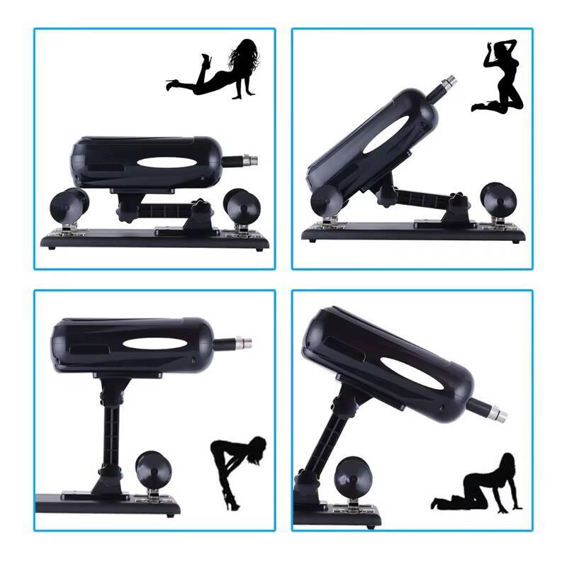 Drop Ship Automatic Electric Powerful Vibration Gun Attachments Adjust Speed Adult Sex Toys Women Men Masturbation Sex Machine