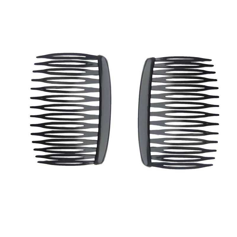 4Pcs French 14 Teeth Hair Comb Hair cessories Straight Teeth Hair Clip Hair Side Comb Bridal Wedding Veil Comb Retro Effect L2509283CW1