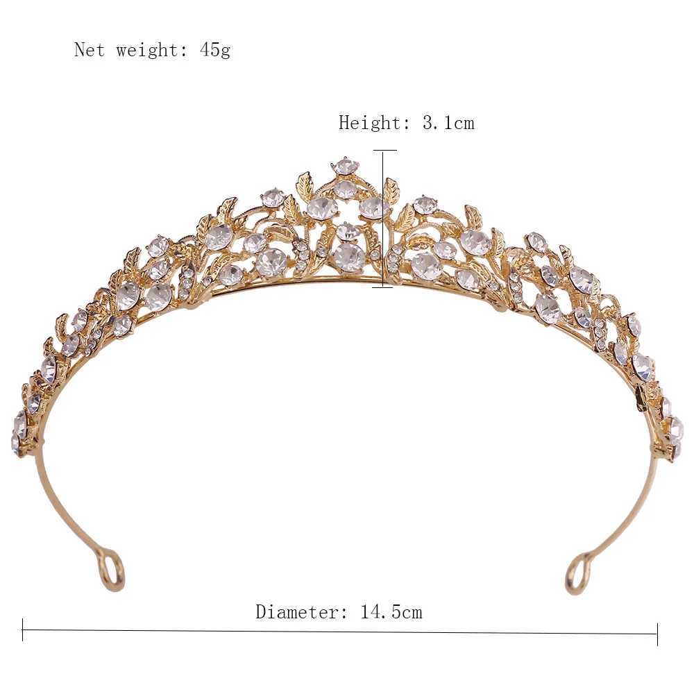 DIEZI Korean Sweet Cute Princess AB Crystal Tiara Crown For Women Girls Wedding Elegant Luxury Birthday Party Hair Dress Jewelry L250928NBOO