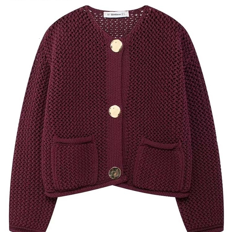 2025 Autumn Winter Knitted Cardigans For Women Casual Button Long Sleeve Female Sweater 2024 Fashion Loose Lady Cardigans Coat y250917Z