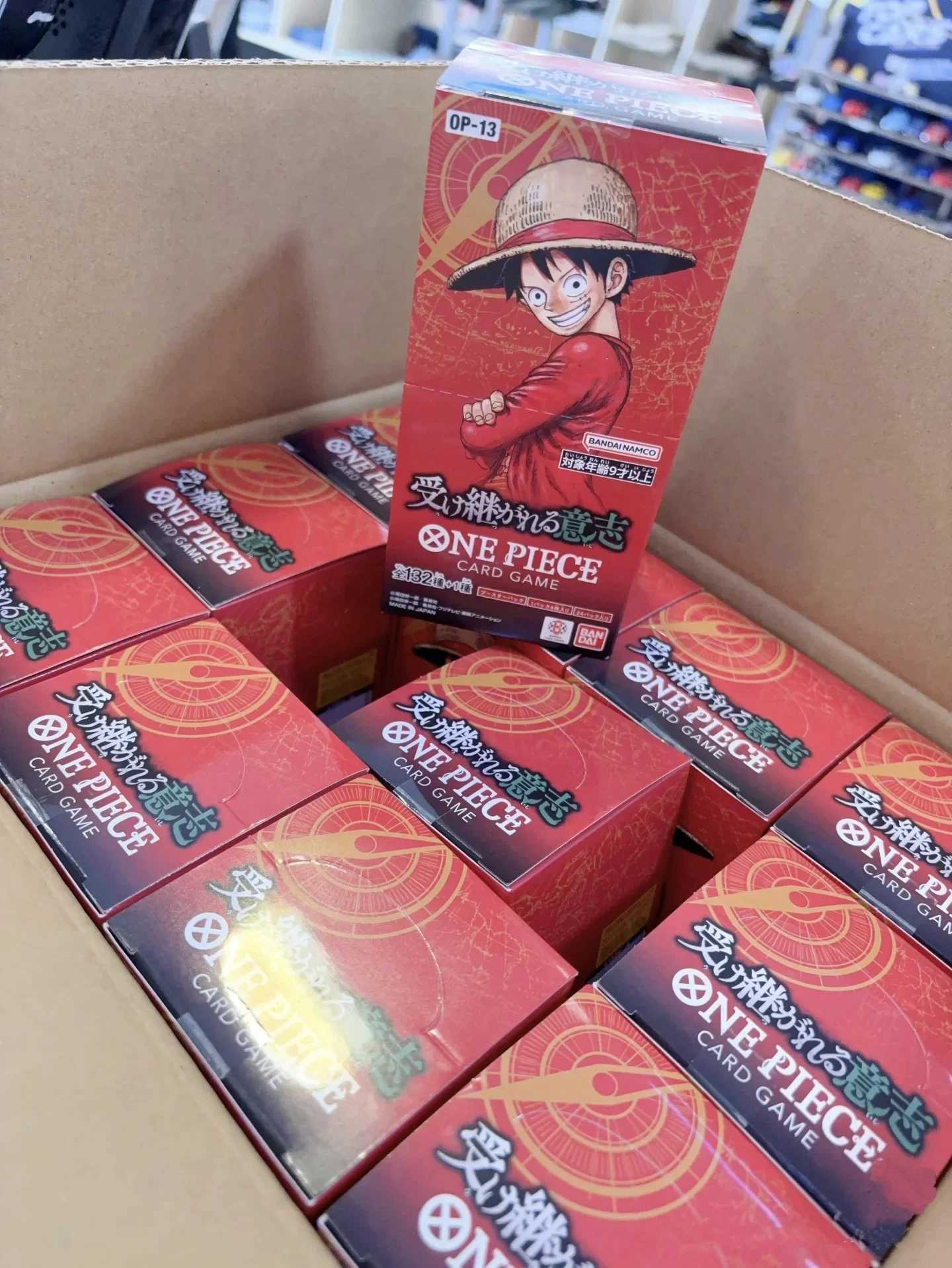 In Stock 2025 One Piece Game Card Sealed OP13 Carrying on His Will Collection Card Toys Gifts L250929AMFX