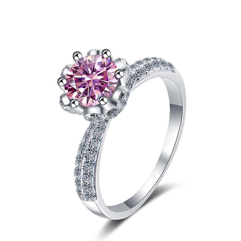 2025 New S925 Sterling Silver Ring for Women men's engagement ring 1 CT Moissanite Ring Hot-Selling Model with box
