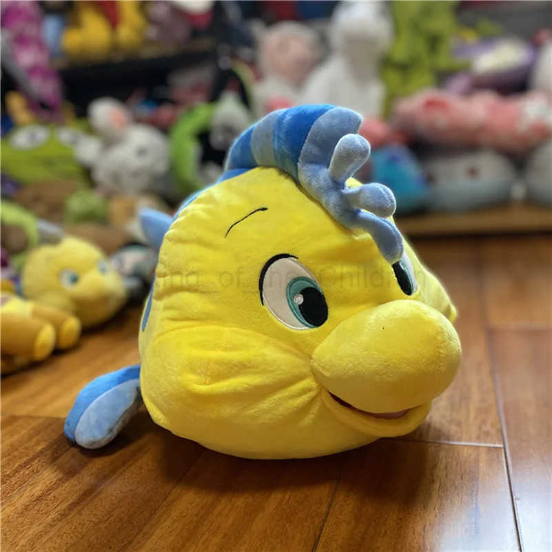 Disney Flounder Soft-Stuffed Little Mermaid 30CM Plush Toy - Perfect for Boys' Birthdays H251119