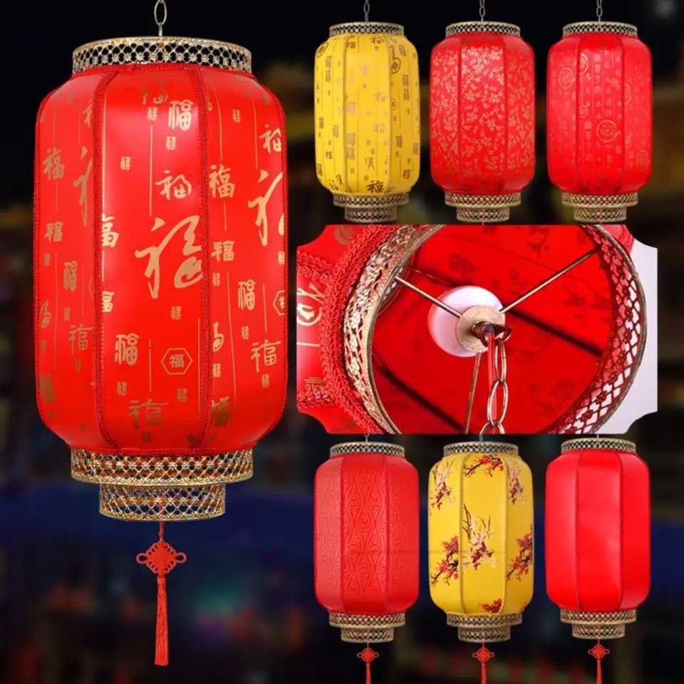 High Quality Antiqued New Years Lantern Thickened Waterproof Red Lantern Chinese Lanterns Ornament Chinese New Year Decoration W250929