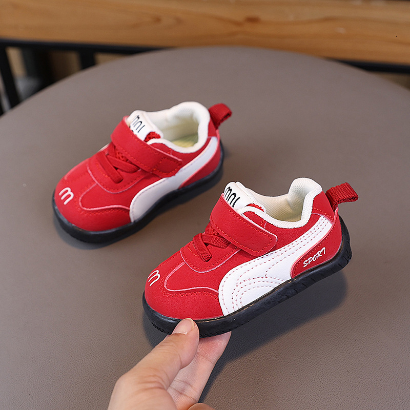Wear resistant men's and women's German training shoes anti slip soft sole leather surface baby walking Forrest Gump autumn new casual Desig
