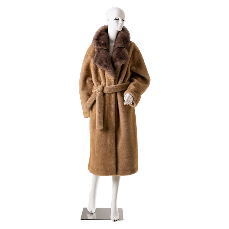 Eco-Friendly Womens Long-Sleeve Faux Fur Coat Warmth Meets Style With Easy Fit Adjustments hot-sale products