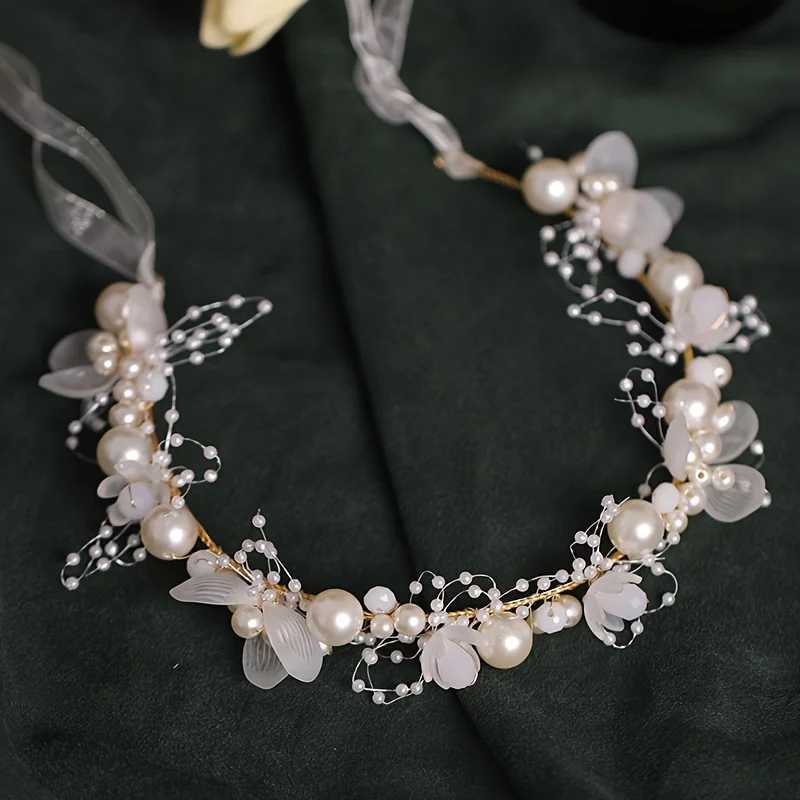 Bridal Flower Headband Crown Tiara For Women Bride Party Wedding Bridal Hair cessories Jewelry Band Headband Tiara L250928GINN