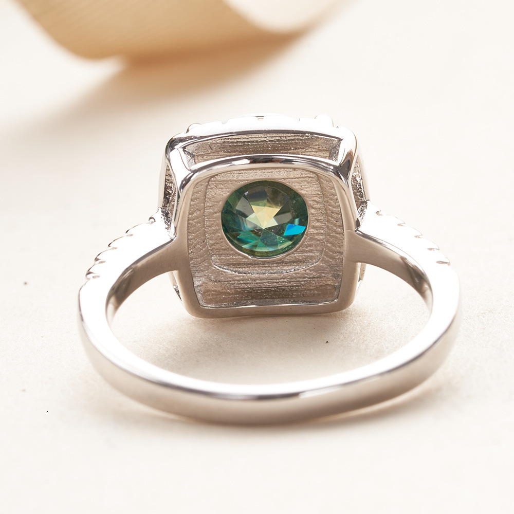 Hot Selling Engagement Ring Round 3 CT 9mm Round Moissanite Sterling Silver Ring with Certificate