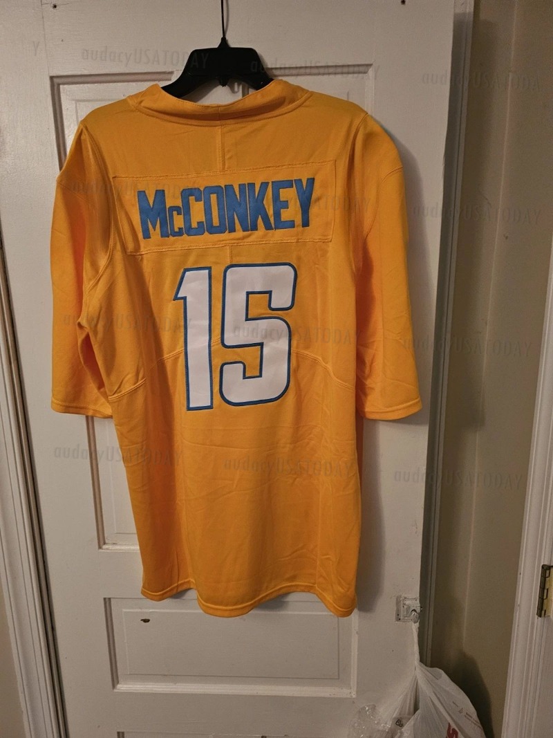 Custom Football Jersey Hampton McConkey Herbert Bosa97 James Jr. Stick Harris Tomlinson Jefferson Williams Alt All Stitched