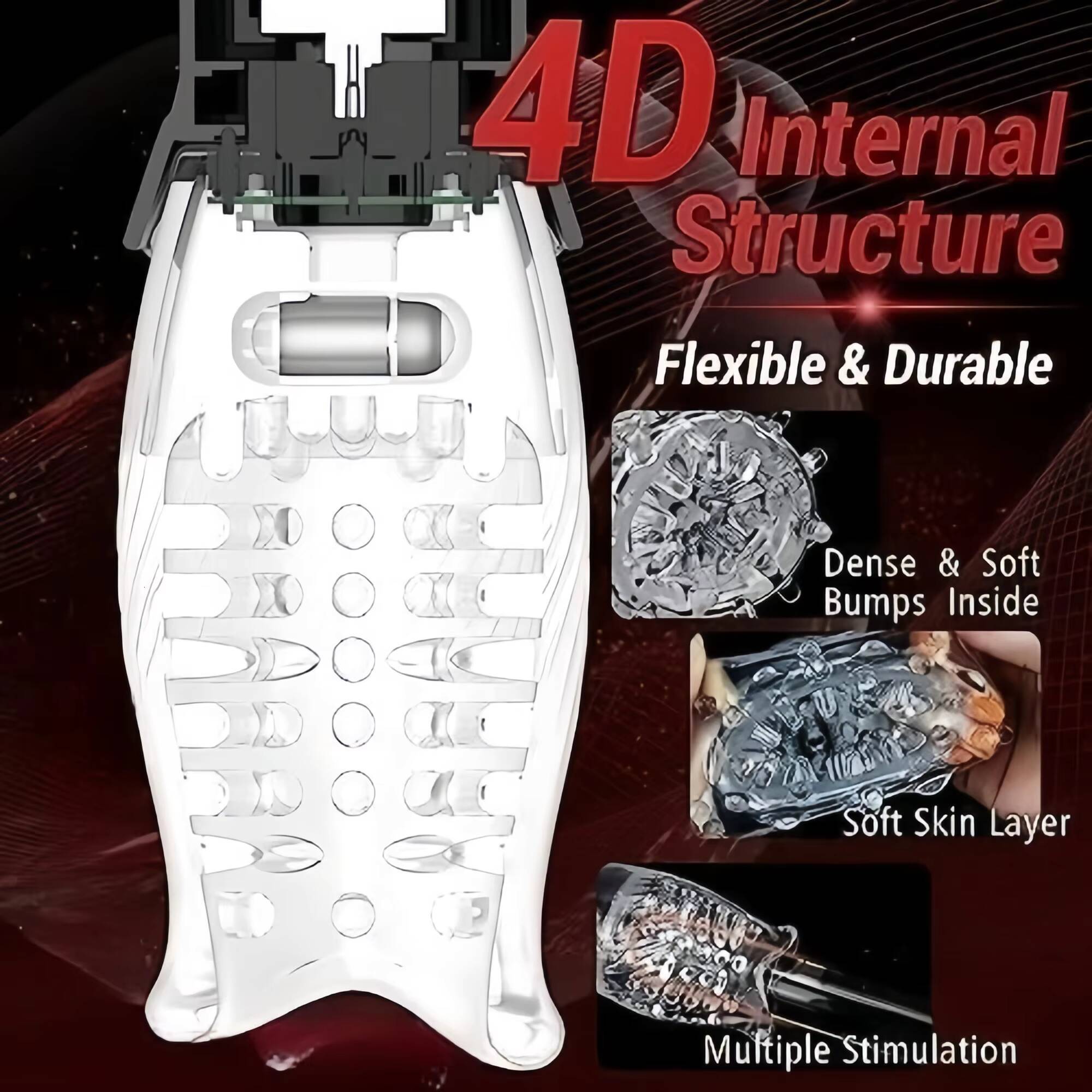 Mens Pocket Electric Toy Automatic Vibrating Rotary Masturbator with 5 Rotations and 10 Vibrations Sex Toy