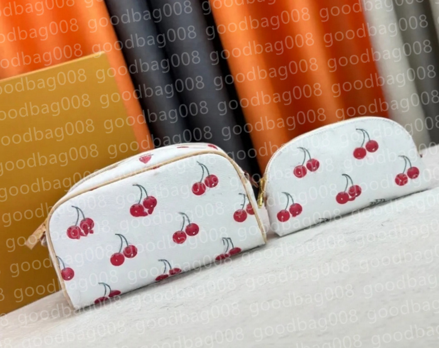 M47528 Dopp set Cosmetic Bags With Cherry print Women Luxurys Designers Bags Totes Handbag Wallets Messenger Purse Card Holder pouch Travel outdoors 28cm Dopp Kit