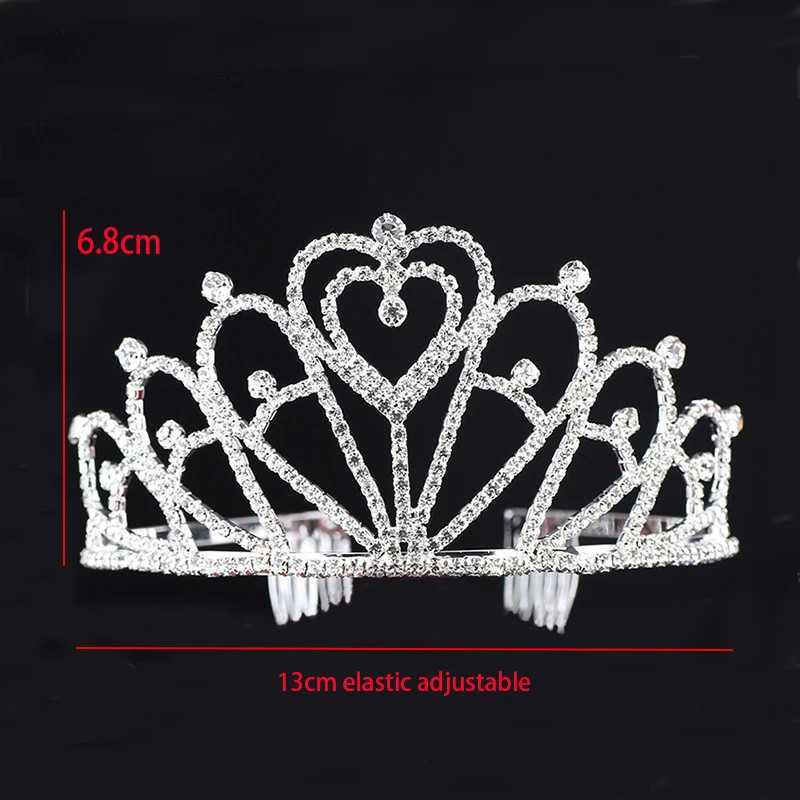 New Bride Crown Princess Tiara Rhinestone Hair Bands Diadema Hair cessories for Women Girl Pageant Party Wedding Hair Jewelry L2509289A25