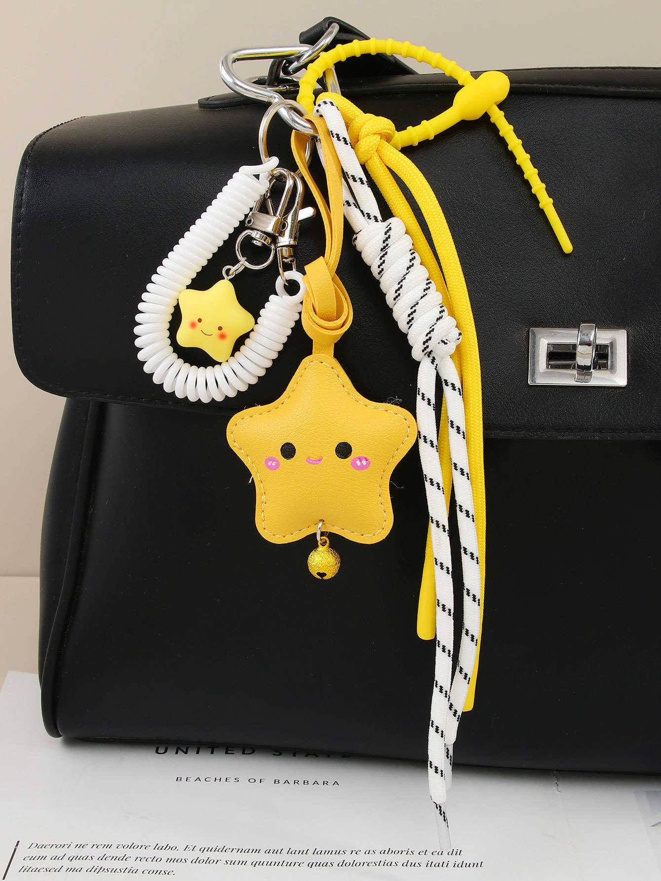 Cute Little Keychain Pendant Leather Bag Pendant Decoration H250928