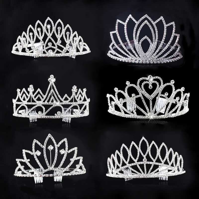 New Bride Crown Princess Tiara Rhinestone Hair Bands Diadema Hair cessories for Women Girl Pageant Party Wedding Hair Jewelry L2509289A25