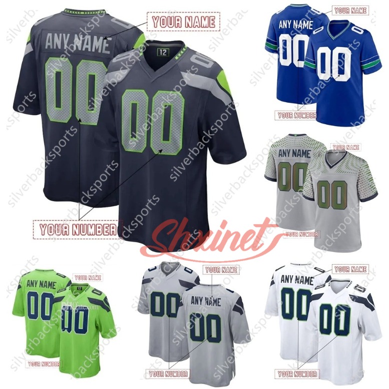 Football 2025 Rivalries Jerseys Cooper Kupp Darnold Smith-Njigba Walker III Love Any Name Number Embroidered Letter Number pre order