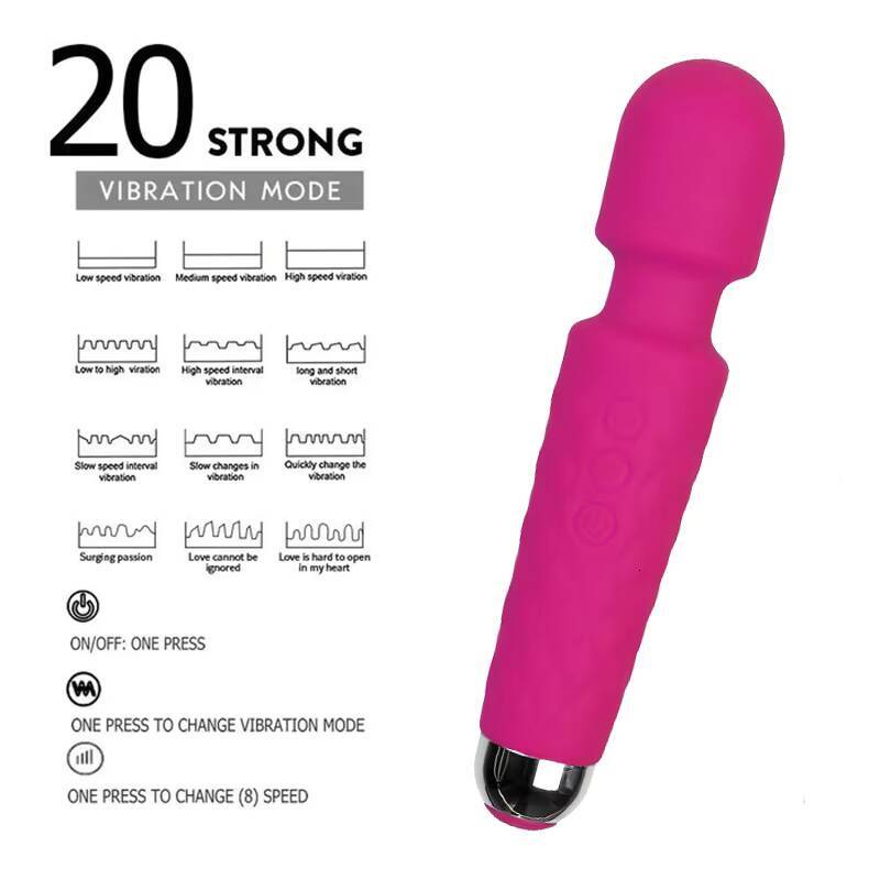 Mini Massage Wand Clitoral Stimulator G Spot Vibrating Sex Toy 10 Vibrator Speeds Massager Av Wand Dildo Vibrating