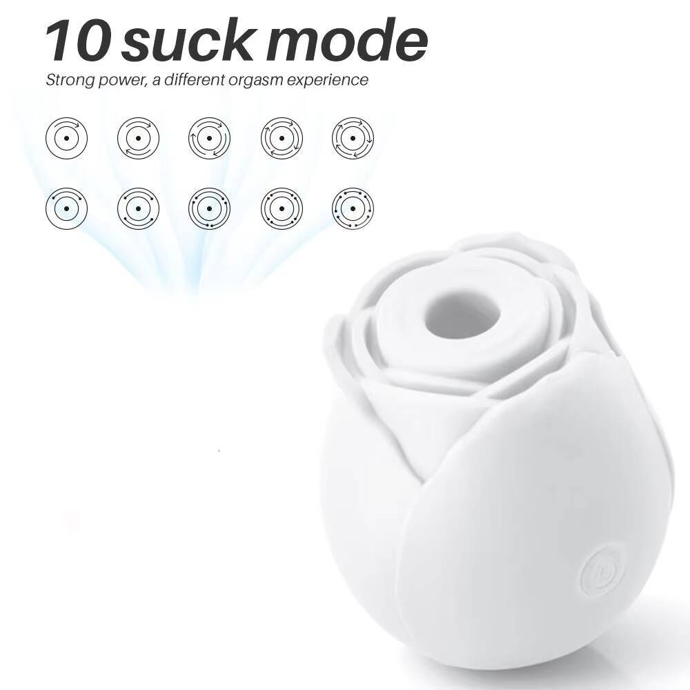 Glow in Dark Rose Toy Nipple Suction Cup Clitoral Stimulator Silicone Female Adult Masturbating Rose Vibrator Sex Toys for Woman