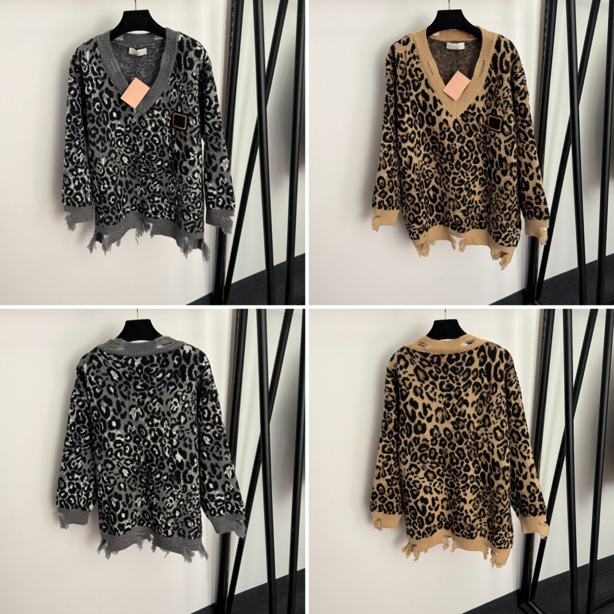 Luxury Fleece Hoodie Vintage Leopard Spider Hoodies Women Plus Size Sweater V Neck Hollow Designer Sweatshirt Coat