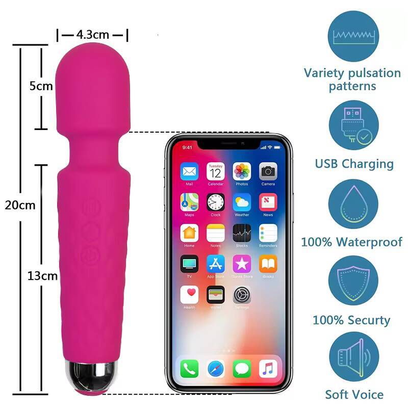 Mini Massage Wand Clitoral Stimulator G Spot Vibrating Sex Toy 10 Vibrator Speeds Massager Av Wand Dildo Vibrating
