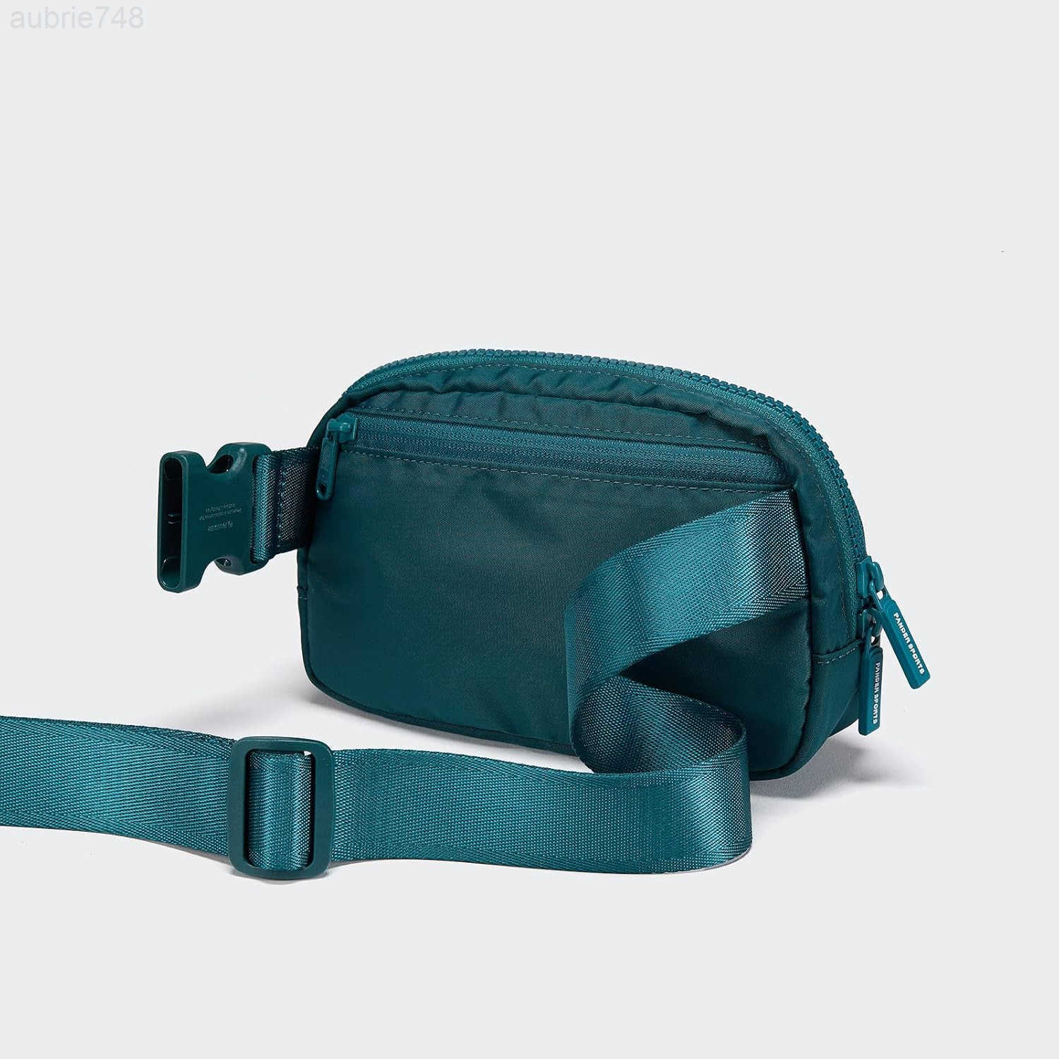 Pander Two Way Zipper Fanny Pack Nylon Everywhere Belt Bag for Women Water Repellent Waist Packs Crossbody Bags with Adjustable Strap Teal BlueZ250929
