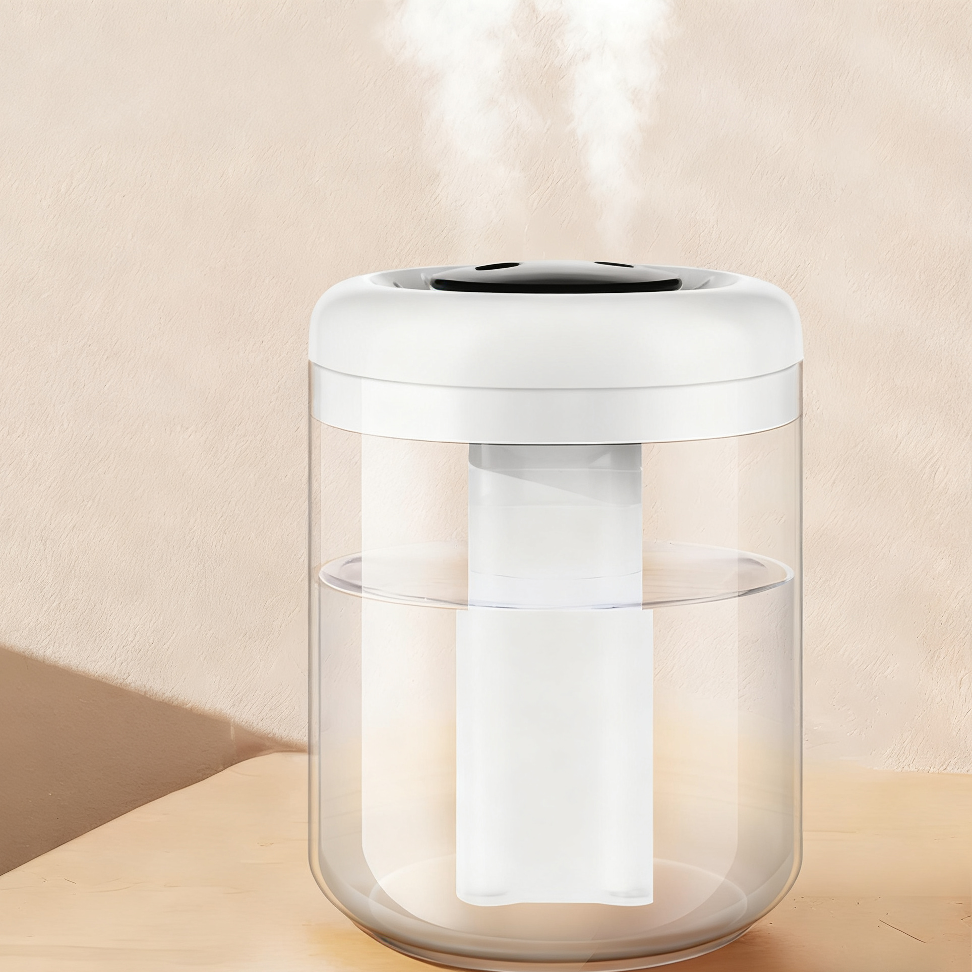 Top Fill Humidifiers 2.8L Tank for Large Room 3 Gears Nano Fine Mist Quiet Humidifier for Home Baby Nursery Plants Smart Digital Display Humidity Dete
