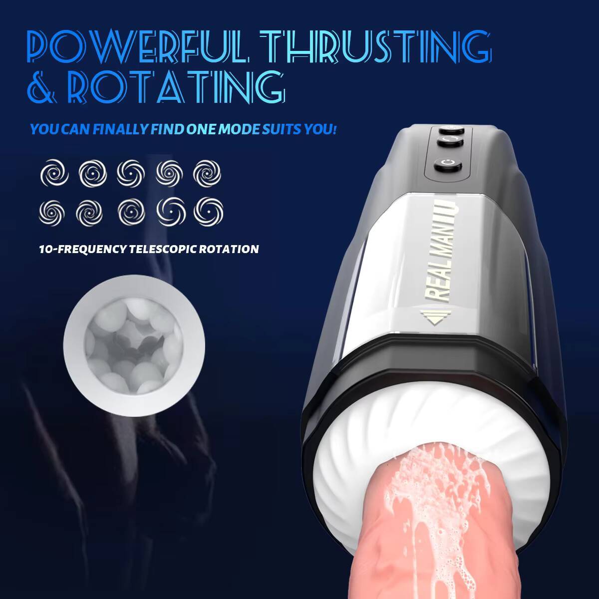Intelligent Electric Masturbator for Men New Adult Toys with MultiSpeed Adjustment and Sucking Vibrator Features