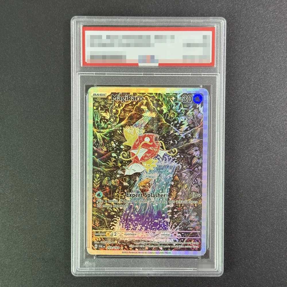 Diy PM Garchomp Moltres Rayquaza Magikarp Collection Cards Self made Graded Cards L2509298OAN