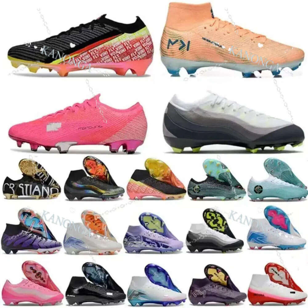 Cleats Mercurlal Vap0rfg 16 17 Superfiy 10 11 Vini Jr 95 Kylian Mbappe Scary Good Chrome Boots Youth Mens Soccer Shoe Crampon Shadow Fear Nothing Football Shoes