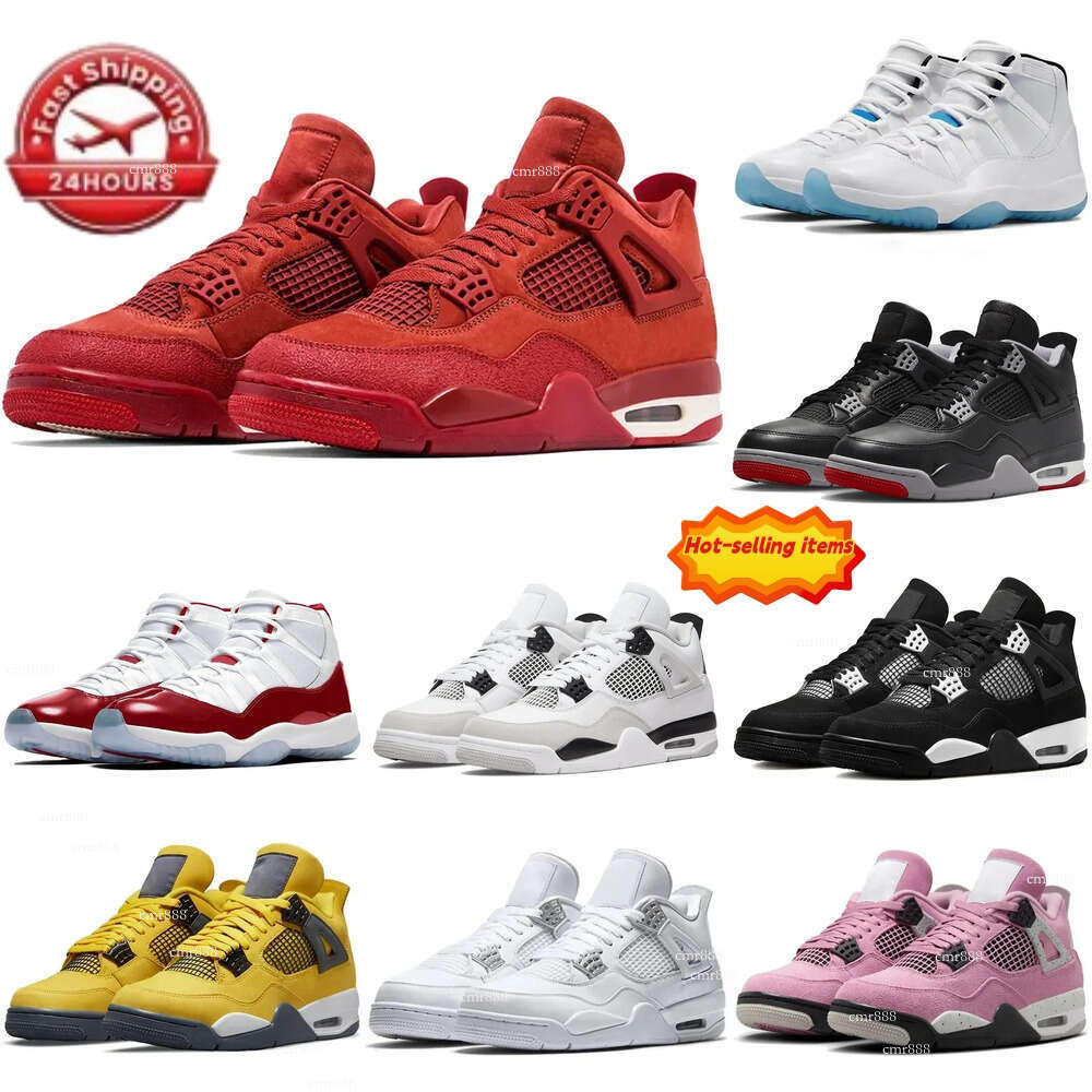 Men Women 4 4s basketball Shoes Local Warehouse Designer 11 11s Sneakers DHgate Stock in USA Military Black Bred Cool Grey Mens Womens Outdoor Sports Trainers to2