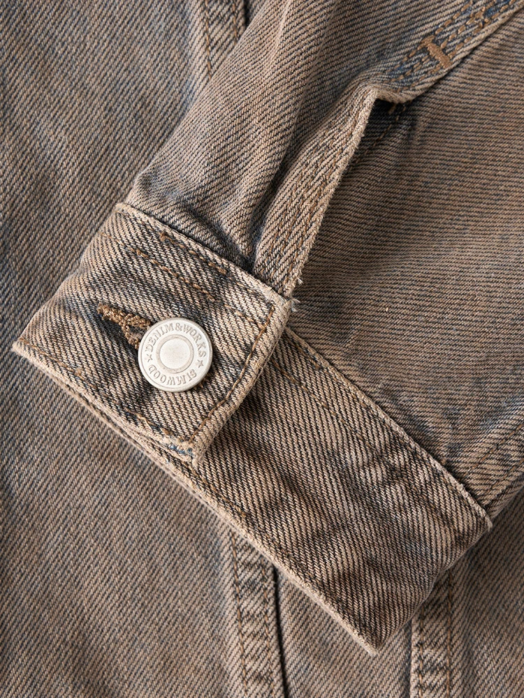 2025 Autumn Oversize Washed Vintage Denim Jackets Men 125oz Plus Size Coats 250917Z