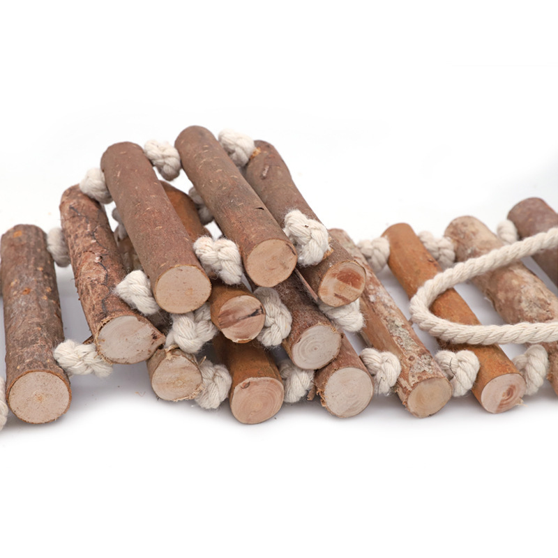 2025 new Xuanfeng Peony Toy Bird Apple Wood Climbing Ladder Flexible and Deformable Multi functional Parrot Stand