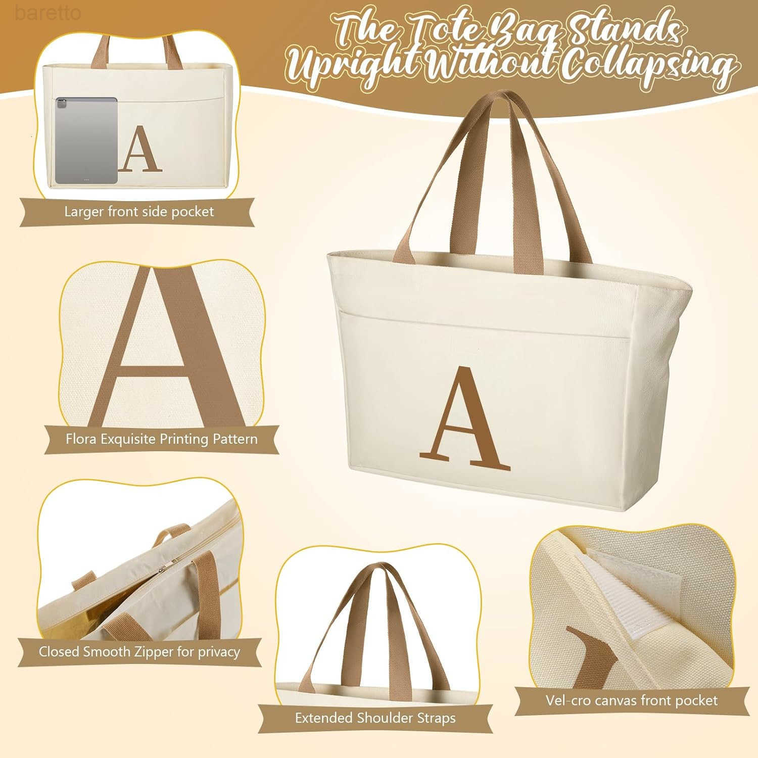 Mothers Day Gifts for Nana Personalized Best Nana Birthday Gifts for Women Tote Bag and Makeup Bag Set Z250929