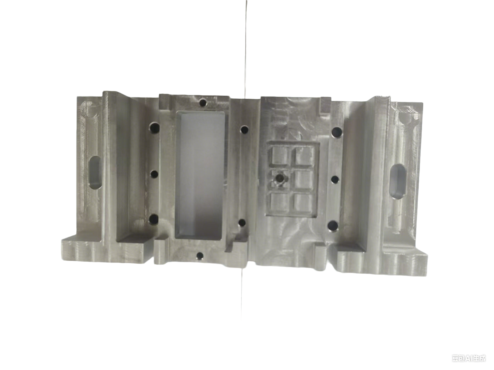 Common Tools Precision - Machined Aluminum Alloy Mechanical Base with Multi - Hole & Grooved Structure for Industrial Equipment H05