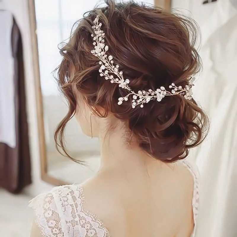 Bride Wedding Crystal Hair Vine Hair Comb Headband Hairpins Hairbands cessories Wedding Bridal Hair Jewelry cessories L250928U4HB