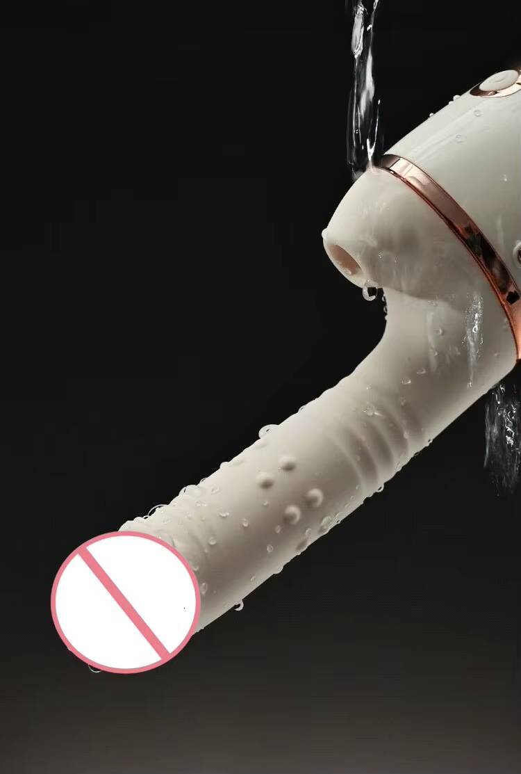 Female Sex Machine Fully Automatic Telescopic Thrusting and Sucking Massage Stick Remote Control Adult Products