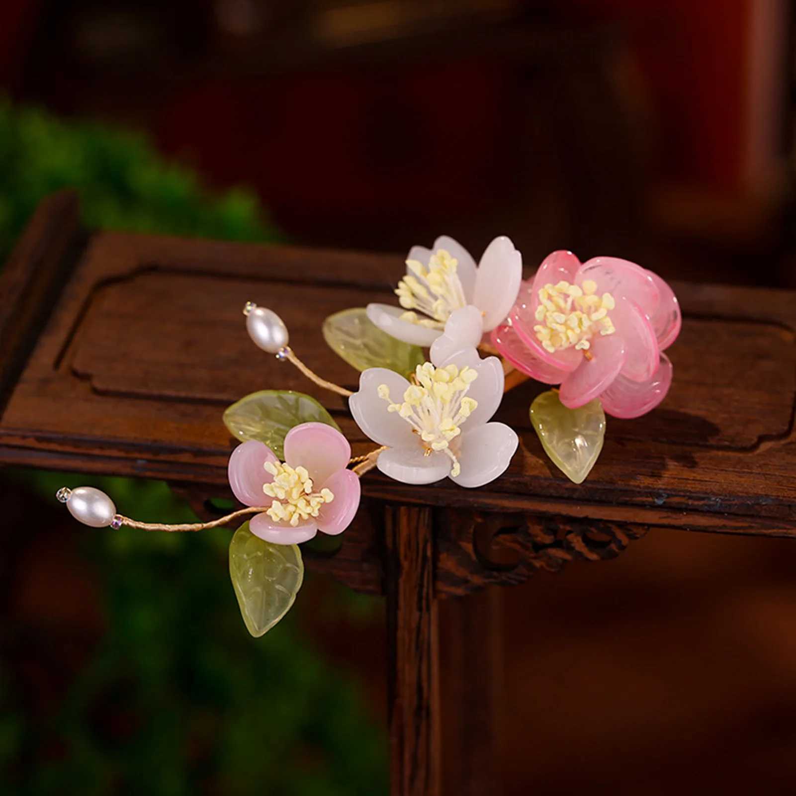 Chinese Flower Hairpins Classic Hair Clip Vintage Hanfu Party Headwear Fairy Wedding Hair cessories Retro Bride Hair Jewelry L250928PNG2