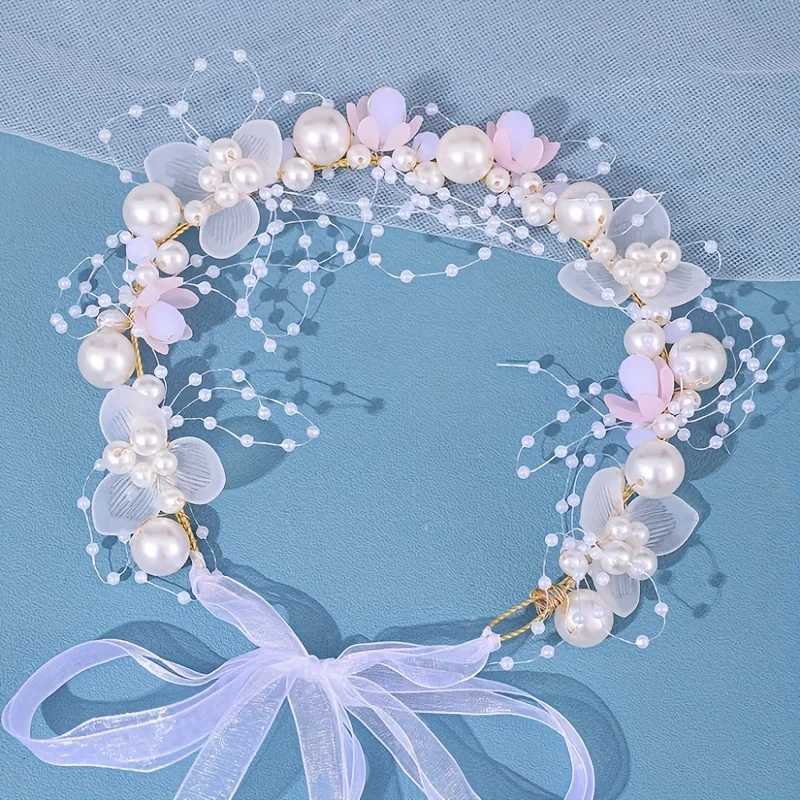 Bridal Flower Headband Crown Tiara For Women Bride Party Wedding Bridal Hair cessories Jewelry Band Headband Tiara L250928GINN
