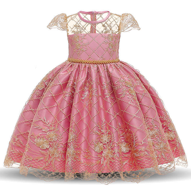 Children's dress summer 2025 girl's princess dress export new style large-sized child's embroidered lace dress
