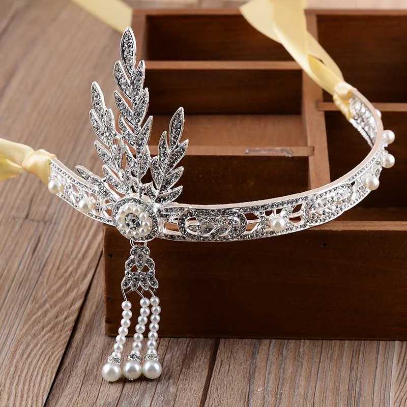 The Great Gatsby Hair cessories Crystal Pearl Tassels Headbands Head Jewelry Wedding Bridal Hairbands Tiaras and TEN L250928YIR1
