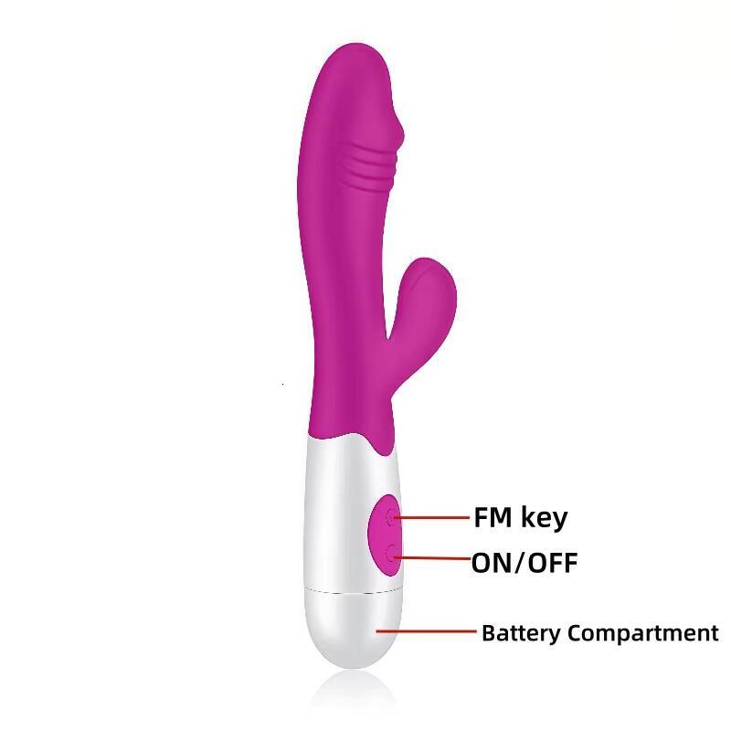 DoubleHeaded Silicone Rabbit Vibrator for Women Adult Sex Toy Magic Wand Dildo Massager for Female