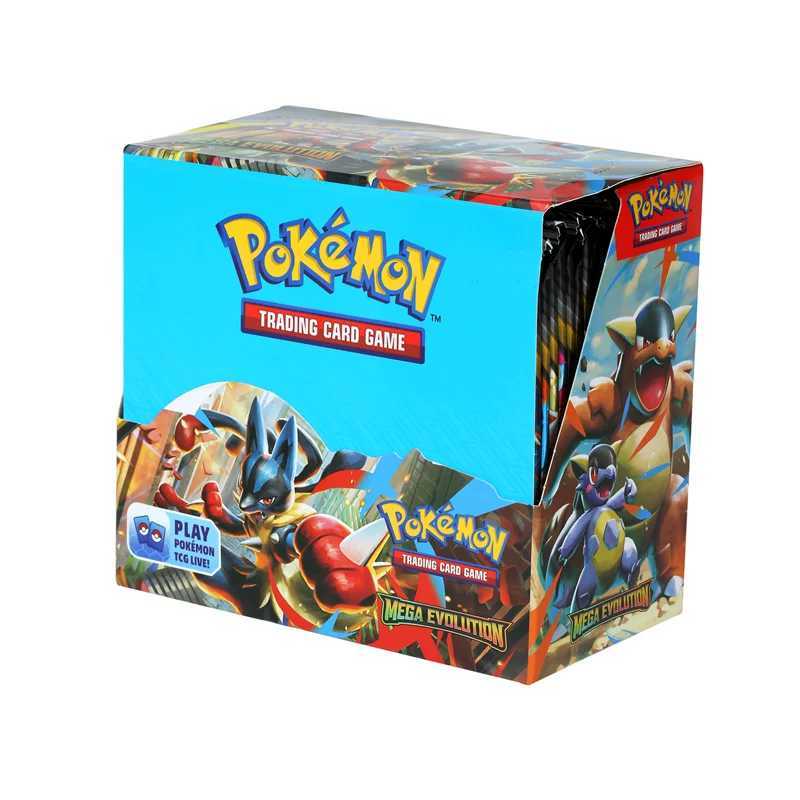 360Pcs Card MEGA EVOLUTION Lucario Prismatic Evolutions Game Cartoon English Booster Battle Transaction Card Gift L25092922O1