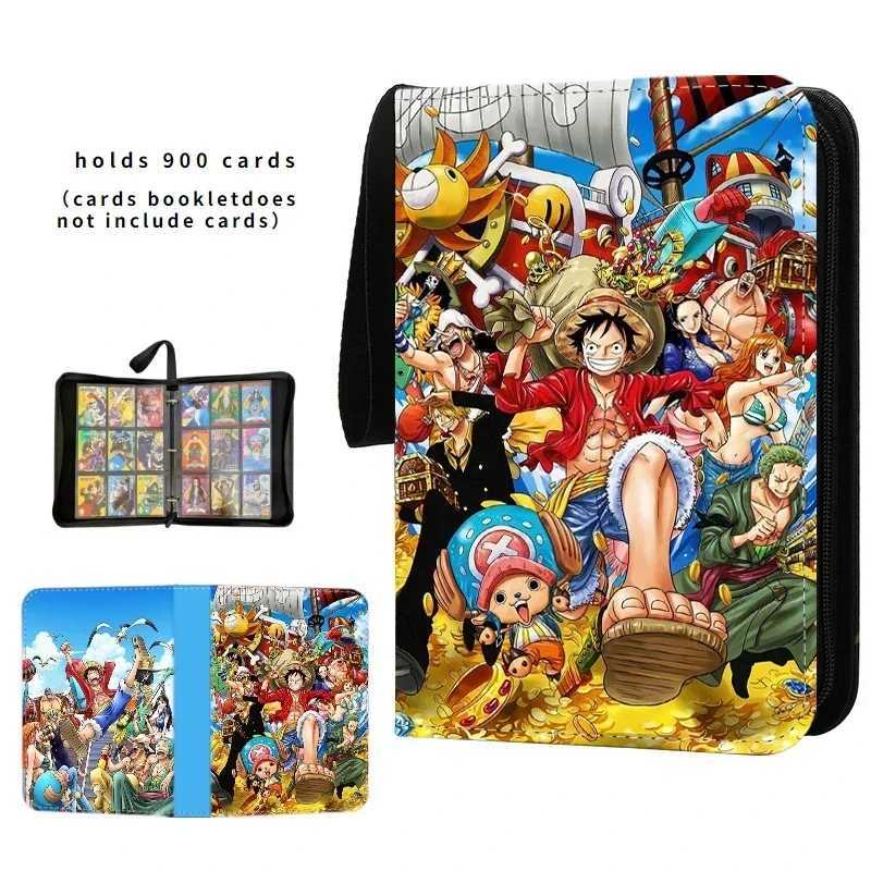 Anime 40900pcs One Piece Zoro Card Book Pu Large Capacity Card Binder Display Game Collection Card Kids Toy Gift L250929KTYD
